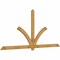 Ekena Millwork Redmond Rough Sawn Timber Gable Bracket, Western Red Cedar, 108"W x 49"H x 2"D x 4"F, 11/12 Pitch GBW108X49X0204RED00RWR - alternate 5